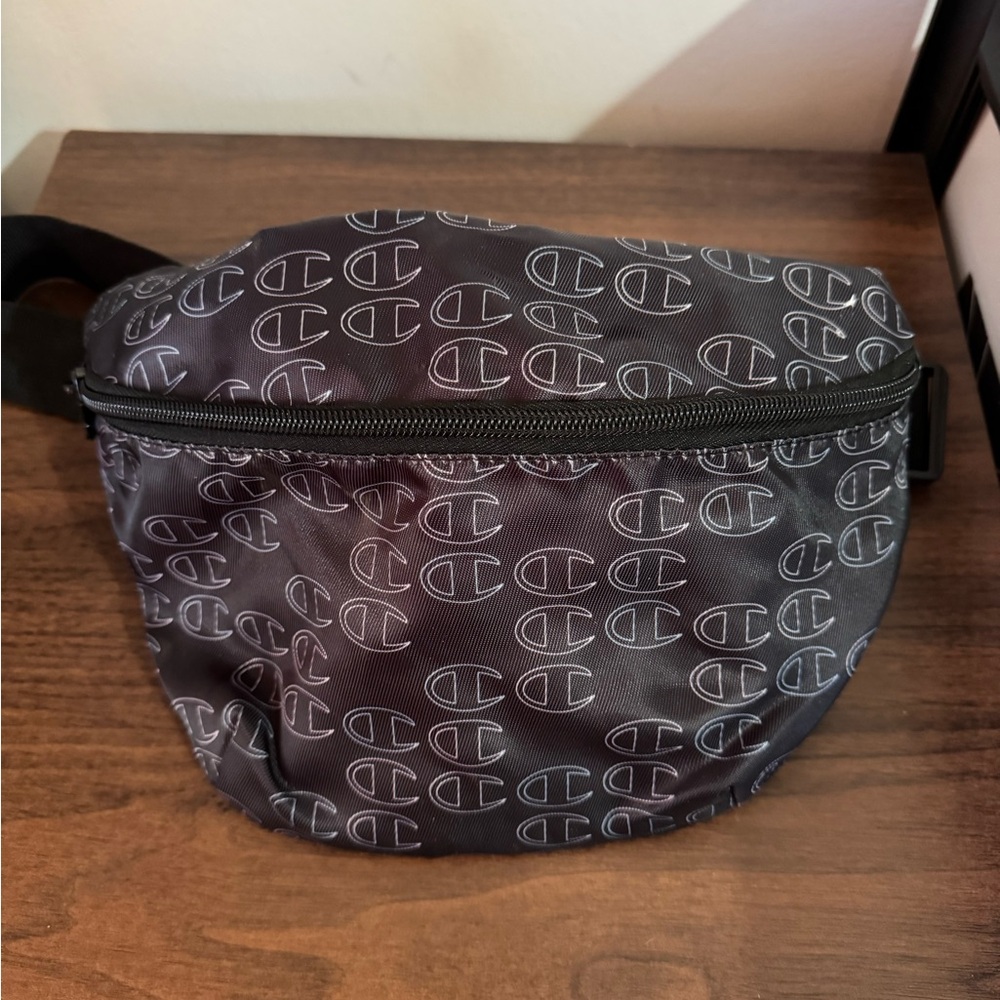 Champion Black Belt Bag with Monogram Design